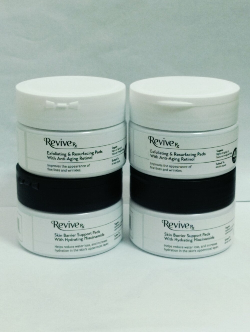 ReviveRx Retinol & Niacinamide Facial Pads 4-Piece Skincare Set – 160 Total Pads